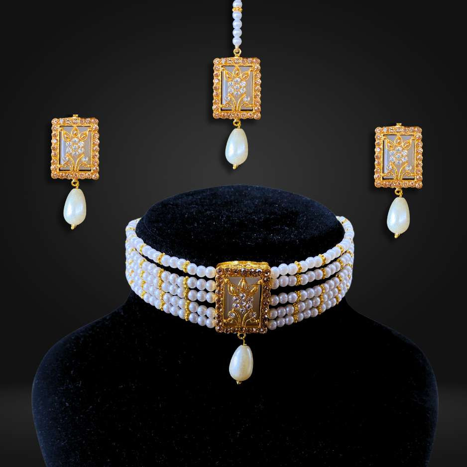 Real Stone Choker Set RSC-15