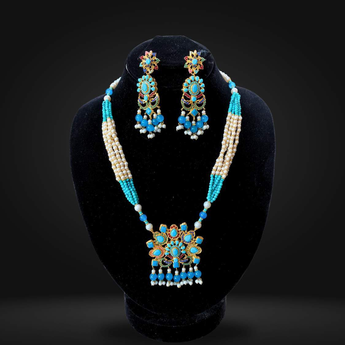 Real Stone Nauratan Mala Set RSM-12