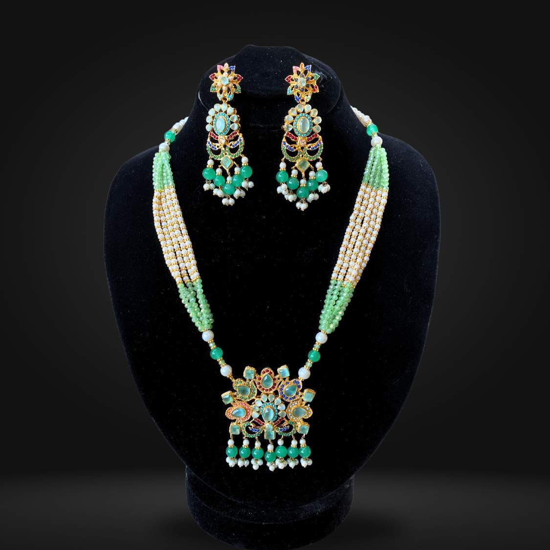 Real Stone Nauratan Mala Set RSM-12