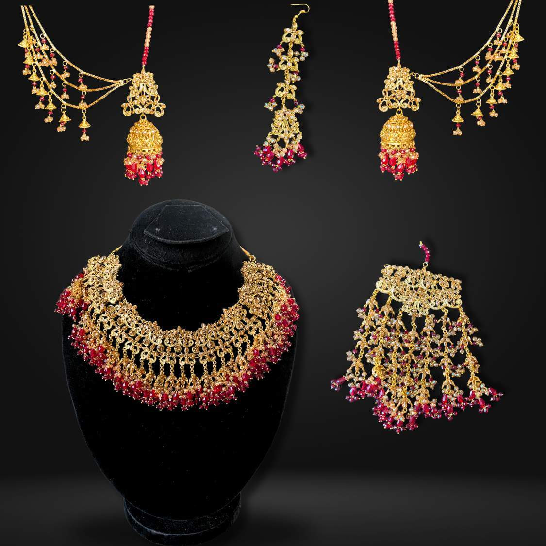 Real Stone Bridal Set RBS-8