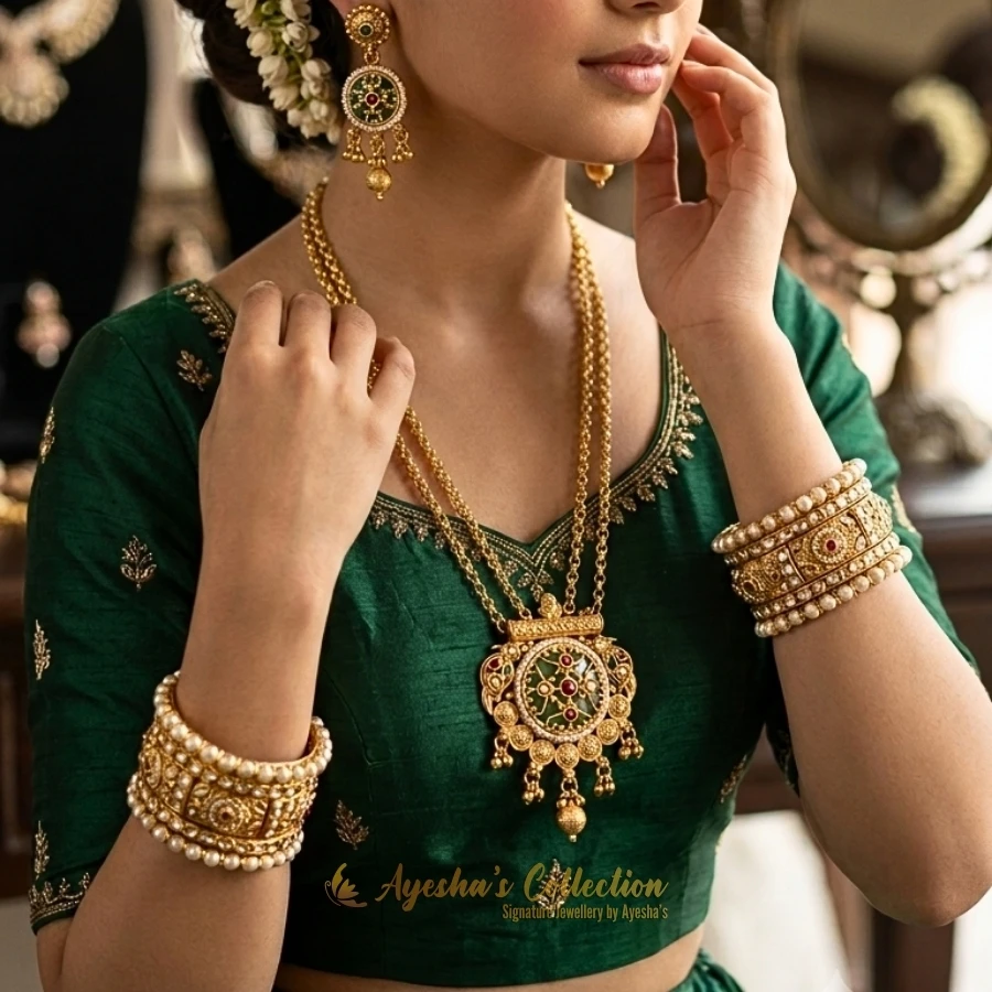 Kashmiri Pendant Set