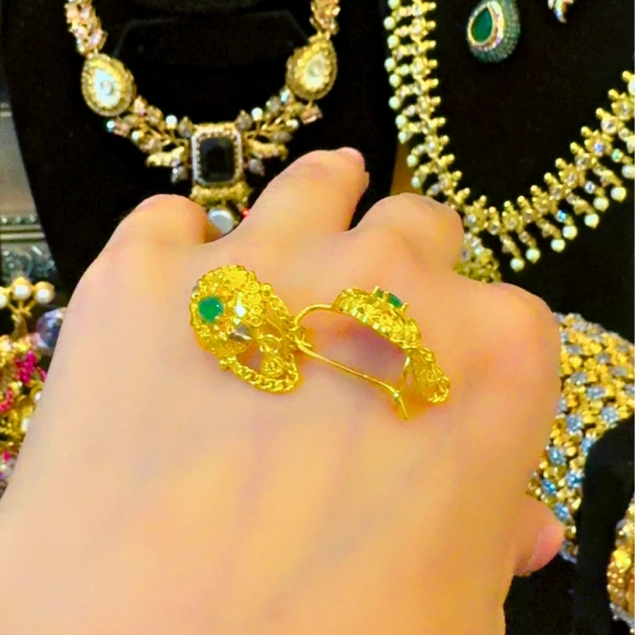 Gold Plated Chain Earrings